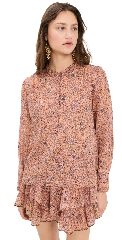 ISABEL MARANT ÉTOILE MARIA BLOUSE RUST