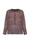 Isabel Marant Étoile Maria Floral Buttoned Top In Multi
