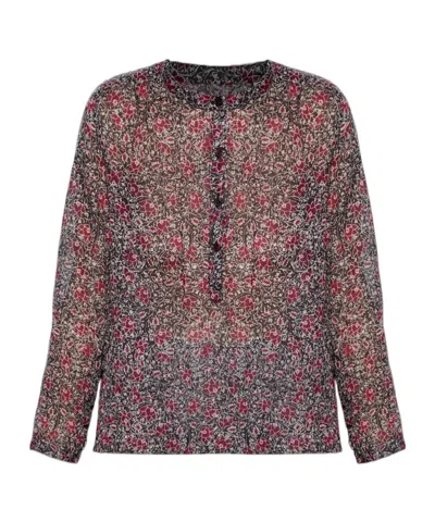 Isabel Marant Étoile Maria Floral Buttoned Top In Multi