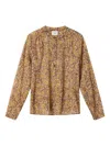 Isabel Marant Étoile Maria Floral-pattern Blouse In Brown