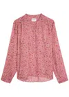 Isabel Marant Étoile Maria Printed Cotton Top In Pink