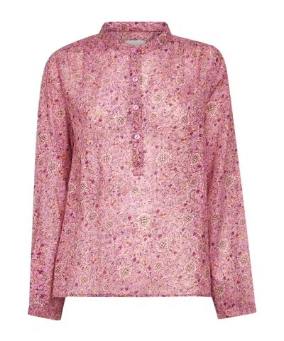 Isabel Marant Étoile Maria Printed Shirt In Pink