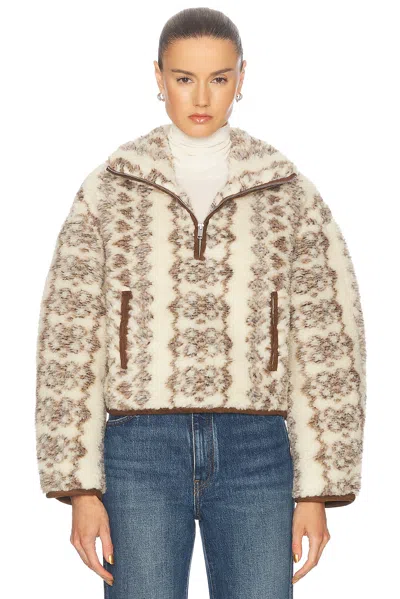 Isabel Marant Étoile Marie Jacket In Ecbw Ecru/brown