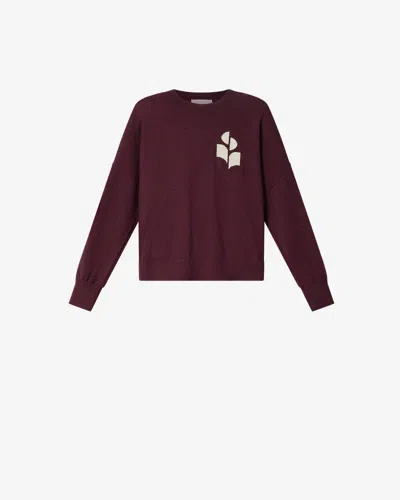 Isabel Marant Étoile Marisans 0 Cotton Sweater In Burgundy
