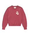 Isabel Marant Étoile Marisans Cotton And Wool Sweater With Logo In Pink