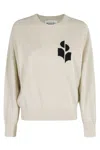 Isabel Marant Étoile Womens Light Grey Marisans Intarsia Cotton-blend Knitted Jumper In Neutral