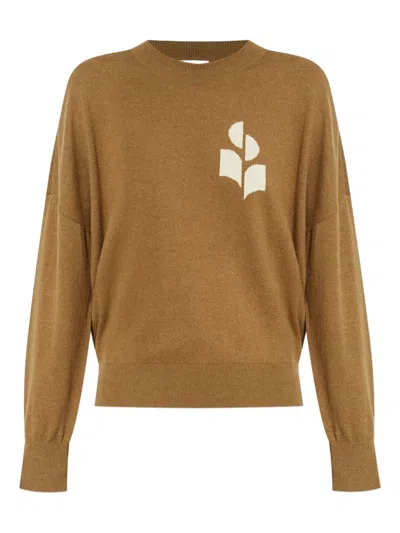 ISABEL MARANT ÉTOILE MARISANS LOGO-DETAIL ROUND-NECK SWEATER