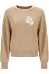 Isabel Marant Étoile Isabel Marant Etoile Marisans Sweater With Logo Intarsia In Camel (beige)