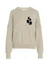 Isabel Marant Étoile Marisans Sweater With Logo Intarsia In Gray