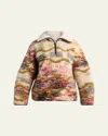 Isabel Marant Étoile Marner Cloud-print Oversized Fleece Jacket In Multi