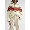 Isabel Marant Étoile Marner Oversize Half Zip Sweater In Neutral
