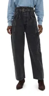 Isabel Marant Étoile Onyta Corduroy Trousers Vintage Black In Gray