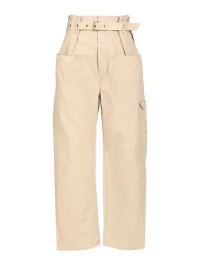 Isabel Marant Étoile Mathilda Trousers Beige