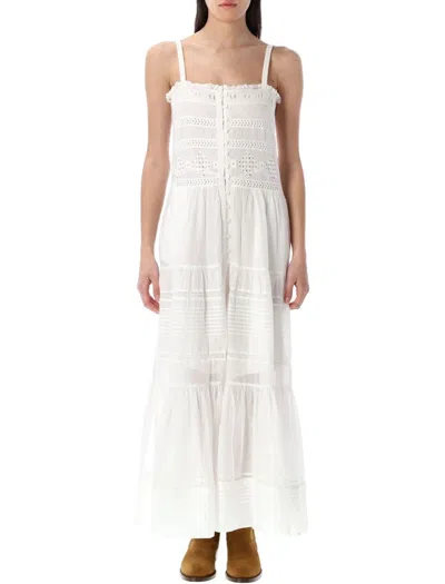 Isabel Marant Étoile White Cotton Voile Divine Long Dress