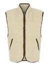 Isabel Marant Étoile 'maximilia' White Vest With Front Zip Closure In Wool Blend Woman In White