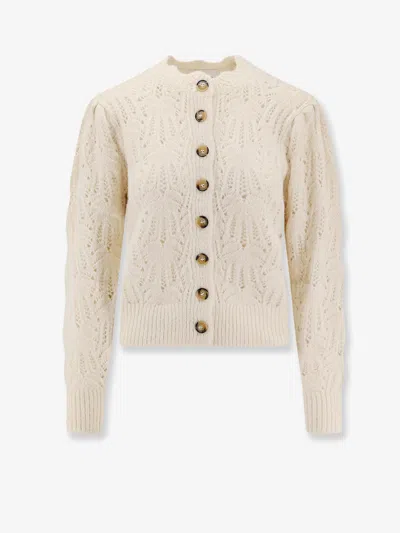 ISABEL MARANT ÉTOILE MAXINE PERFORATED ALPACA BLEND CARDIGAN