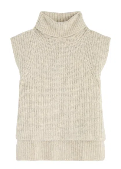 Isabel Marant Étoile Megan Alpaca-blend Waistcoat In Sand