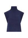 Isabel Marant Étoile Isabel Marant Etoile 'megan' Navy Alpaca Blend Vest In Blue