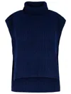 Isabel Marant Étoile Isabel Marant Etoile 'megan' Navy Alpaca Blend Vest In Navy
