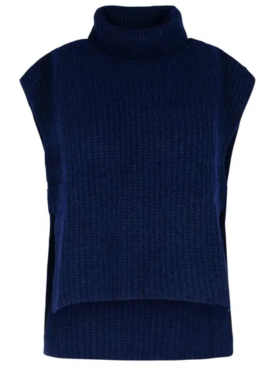 ISABEL MARANT ÉTOILE ISABEL MARANT ÉTOILE 'MEGAN' NAVY ALPACA BLEND VEST