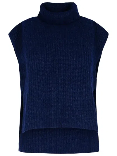 ISABEL MARANT ÉTOILE ISABEL MARANT ETOILE 'MEGAN' NAVY ALPACA BLEND VEST