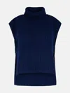 Isabel Marant Étoile 'megan' Navy Alpaca Blend Vest In Navy