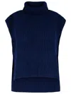 Isabel Marant Étoile Isabel Marant Etoile 'megan' Navy Alpaca Blend Vest In Blue