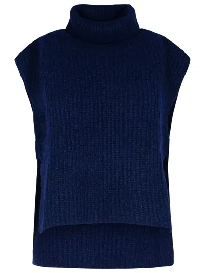 ISABEL MARANT ÉTOILE ISABEL MARANT ÉTOILE MEGAN' NAVY ALPACA BLEND VEST