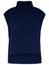 Isabel Marant Étoile Isabel Marant Etoile 'megan' Navy Alpaca Blend Vest In Blue