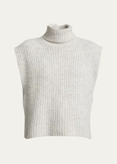 Isabel Marant Étoile Megan Sleeveless Turtleneck Sweater In Grey