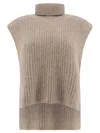 Isabel Marant Étoile Megan Turtleneck Sweater Vest In Gray