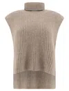 Isabel Marant Étoile Megan Turtleneck Sweater Vest In Gray