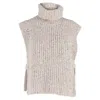 Isabel Marant Étoile Megan Vest In Beige Wool In Gray