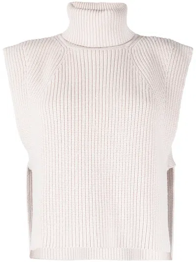 Isabel Marant Étoile Roll-neck Crochet Vest In Pink