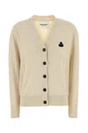 Isabel Marant Étoile Isabel Marant Etoile Melange Cream Cotton Blend Karina Cardigan