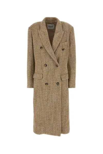 Isabel Marant Étoile Isabel Marant Etoile Melange Knit Pilda Jacket In Beige O Tan