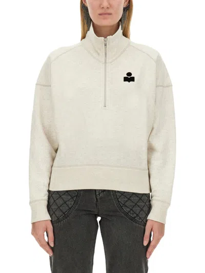 Isabel Marant Étoile Isabel Marant Etoile Melange Sand Cotton Blend Ross Sweatshirt