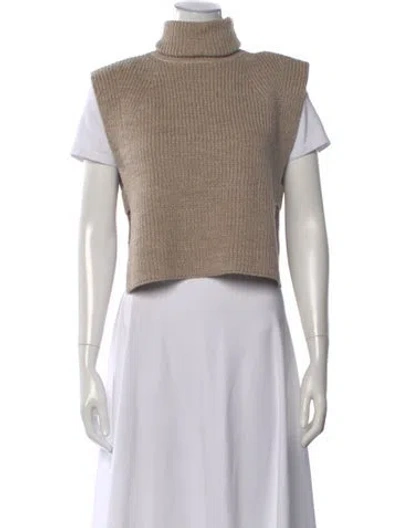 Pre-owned Isabel Marant Étoile Merino Wool Turtleneck Sweater W/ Tags In Neutral