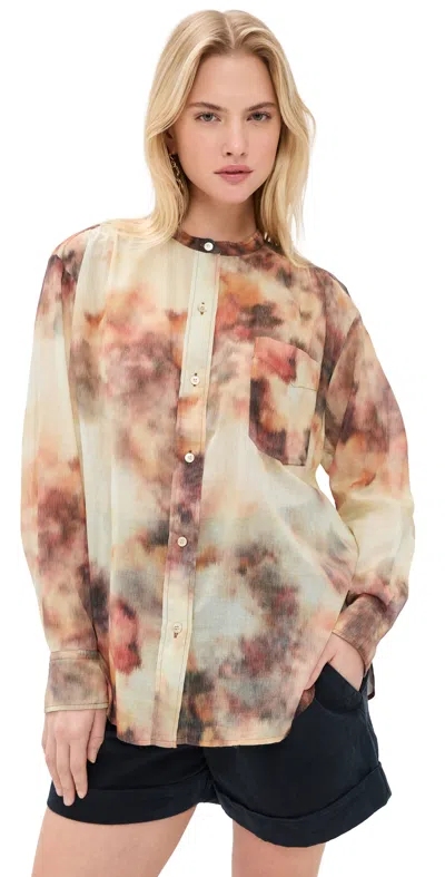 Isabel Marant Étoile Isabel Marant Etoile Neutral Shirt With Button Fastening In Brown