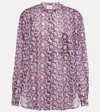 Isabel Marant Étoile Floral-print Organic Cotton Shirt In Ecru
