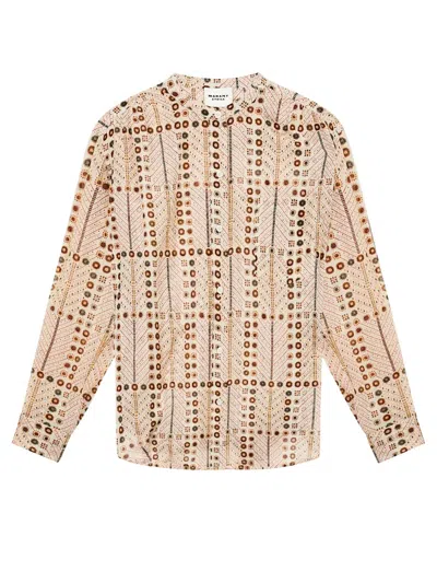 Isabel Marant Étoile Mexika Printed Cotton-voile Shirt In Multicolour