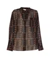 Isabel Marant Étoile Crewneck Long Sleeves Sheer Fabric Top In Black