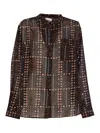 Isabel Marant Étoile Crewneck Long Sleeves Sheer Fabric Top In Black