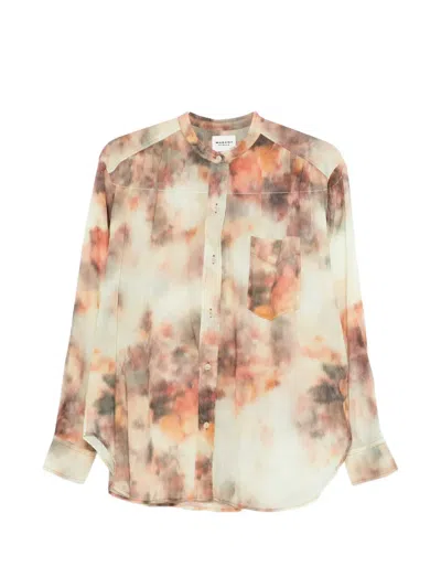 Isabel Marant Étoile Womens Beige Mexika Relaxed-fit Cotton-poplin Shirt In Pink