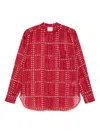 Isabel Marant Étoile Salika Printed Cotton-voile Blouse In Rot