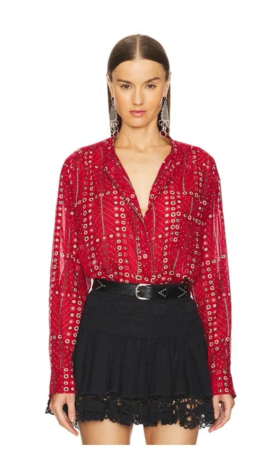 Isabel Marant Étoile Mexika Top In 红色