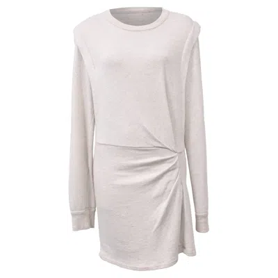 Isabel Marant Étoile Michaela Jersey Mini Dress In White Viscose In Gray
