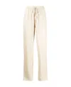Isabel Marant Étoile Mid-rise Drawstring Tapered Trousers In Neutral