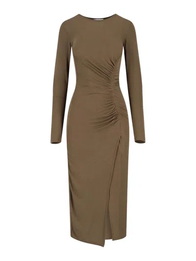 Isabel Marant Étoile Midi Dress In Brown