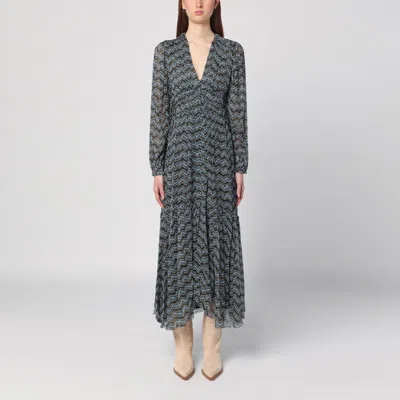 Isabel Marant Étoile Midi Dress With Viscose Print In Multicolor